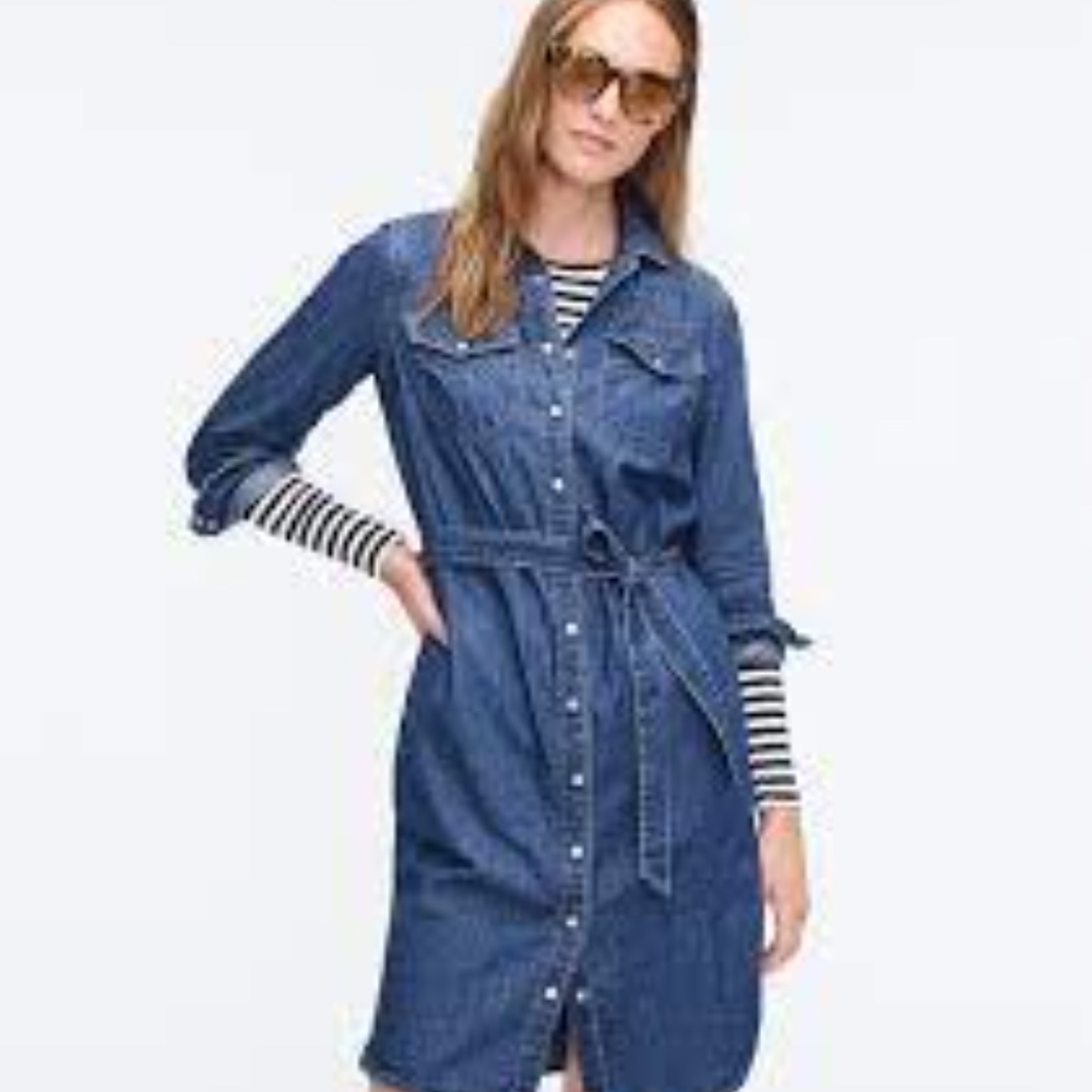 J crew Denim Shirtdress